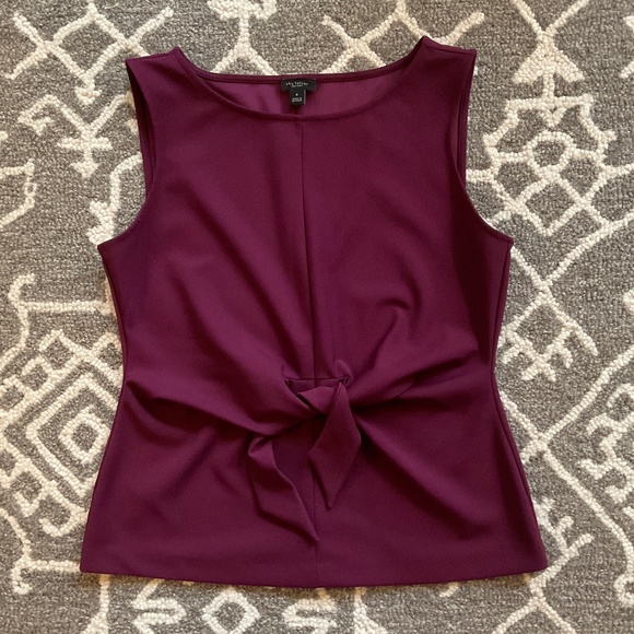 ANN TAYLOR blouse deep pink maroon . Size M. - Picture 1 of 9